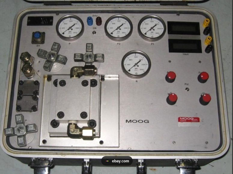 Aviation Moog portable servo valve drive